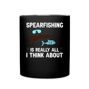 Spearfishing Spear Fishermen Fish Spear Fishermen - Full Colour Mug - black - Front