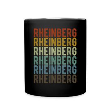 Rheinberg City Retro Vintage - Full Colour Mug - black - Front
