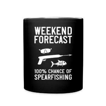Spearfishing Spear Fishermen Fish Spear Fishermen - Full Colour Mug - black - Front