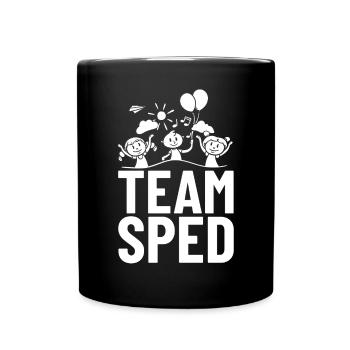 Special education Special education Promoting special needs - Full Colour Mug - black - Front