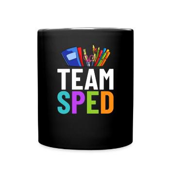 Special education Special education Promoting special needs - Full Colour Mug - black - Front