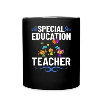Special education Special education Promoting special needs - Full Colour Mug - black - Front