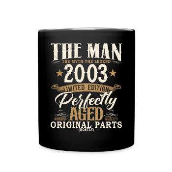 2003 Jahrgang Mann Mythos Legende Geburtstag - Full Colour Mug - black - Front