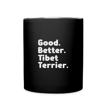 Tibetan Terrier - Full Colour Mug - black - Front