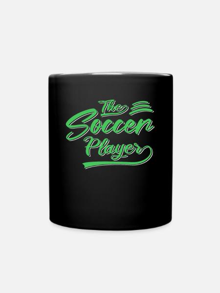 the soccer player - Tasse einfarbig - Schwarz