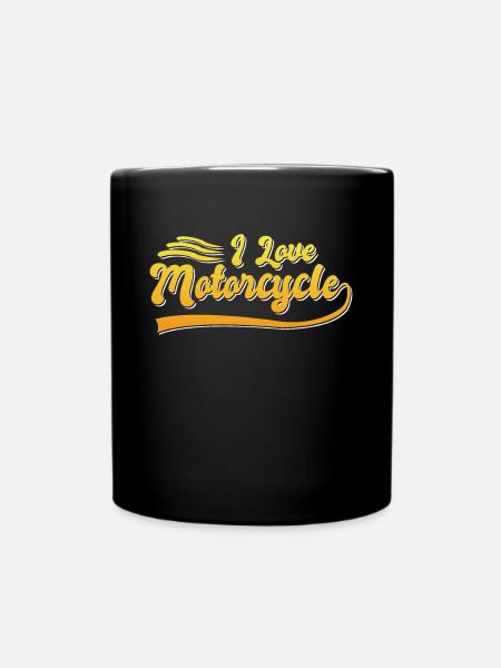 J’adore les motos - Mug uni - noir