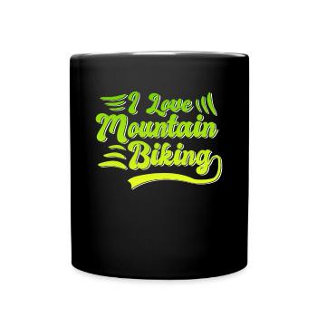 J’adore le VTT - Mug uni - noir - Devant