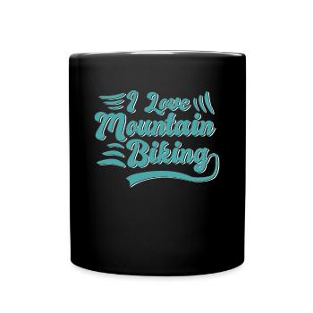 J’adore le VTT - Mug uni - noir - Devant