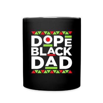 Black Dad Matter Black History Month Pride Fathers - Full Colour Mug - black - Front
