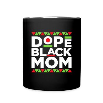 Black Mom Matter Mois de l’histoire des Noirs Mère Pridel - Mug uni - noir - Devant