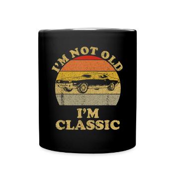 I'm Not Old I'm Classic Retro Vintage Sunset Class - Full Colour Mug - black - Front