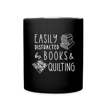 Chemise courtepointe, cadeau d’amoureux du tricot, tee-shirt à coudre, B - Mug uni - noir - Devant