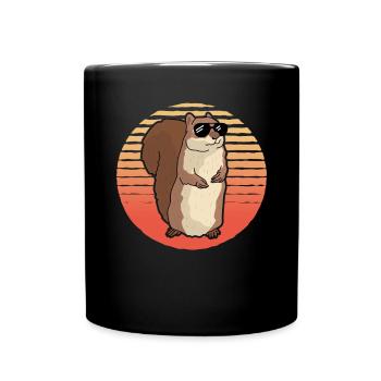 Cute Squirrel Grey Squirrel Squirrel Gift - Full Colour Mug - black - Front