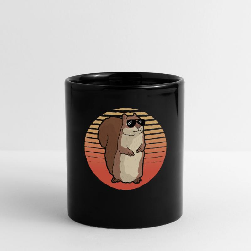Süßes Eichhörnchen Grauhörnchen Hörnchen Geschenk Tasse einfarbig