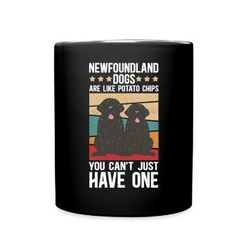 Newfoundland Dog Dog Owner Gift - Full Colour Mug - black - Front