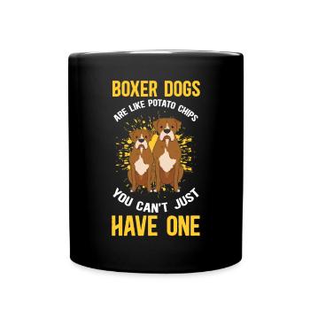 Boxer Dog German Boxer Dog Owner Gift - Full Colour Mug - black - Front