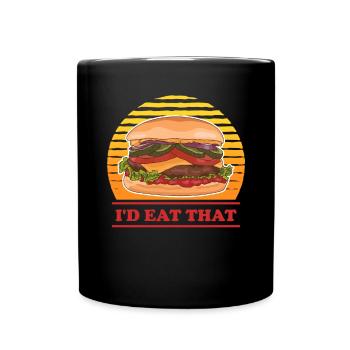 Hamburg Fast Food Burger Fast Food Cadeau - Mug uni - noir - Devant