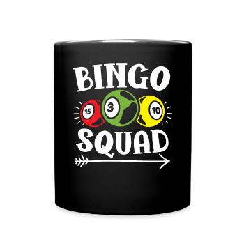 Bingo Squad Bingo Player Casino Gambling Lottery - Mug uni - noir - Devant