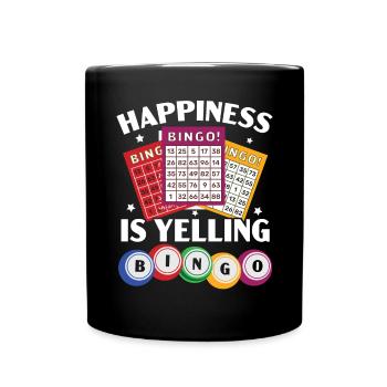 Jeu de bingo Joueur de bingo Casino Gambling Lottery - Mug uni - noir - Devant