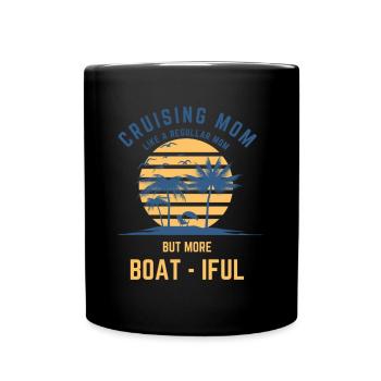 Kreuzfahrt Kreuzfahrtschiff Boot Urlaub Reise - Tasse einfarbig - Schwarz - Vorne