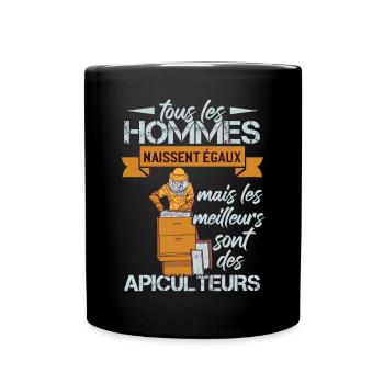 Hommes | Bee | Apicole | Abeille - Mug uni - noir - Devant