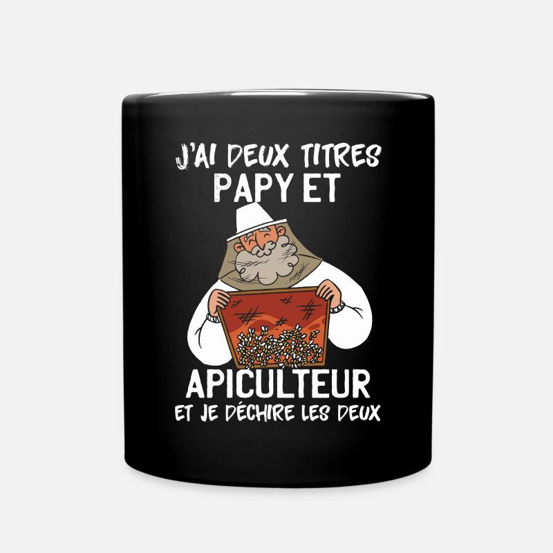 Papy Et Apiculteur - Mug uni - noir