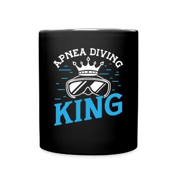 Apnée Plongée Roi Plongée Apnée Plongeur Plongeur Natation - Mug uni - noir - Devant