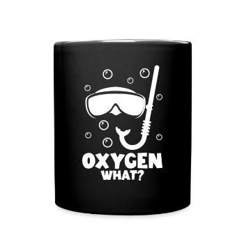 Apnée Oxygène Qu’est-ce que Apnée Plongeur Plongeur Natation - Mug uni - noir - Devant