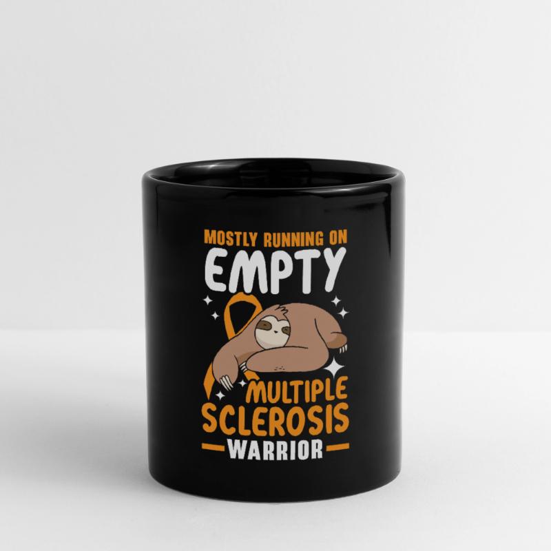 Mostly Running On Empty Multiple Sclerosis Warrior Full Colour Mug