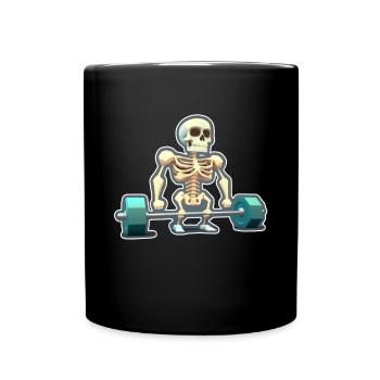 Soulevé de terre Skeleton Bodybuilding Sport Soulevé de terre - Mug uni - noir - Devant