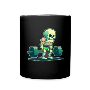 Soulevé de terre Skeleton Bodybuilding Sport Soulevé de terre - Mug uni - noir - Devant
