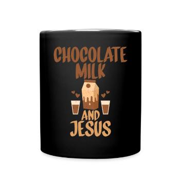 Schokolade Milchliebhaber Geschenke - Tasse einfarbig - Schwarz - Vorne