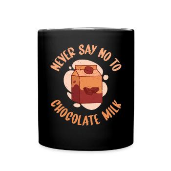 Schokolade Milchliebhaber Geschenke - Tasse einfarbig - Schwarz - Vorne