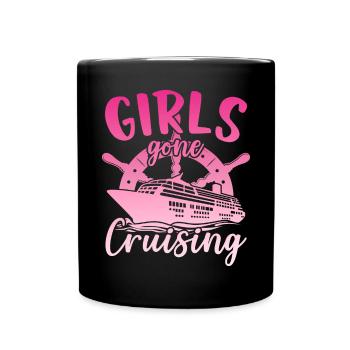 Girls Gone Cruising Cruise Ship Holiday - Full Colour Mug - black - Front