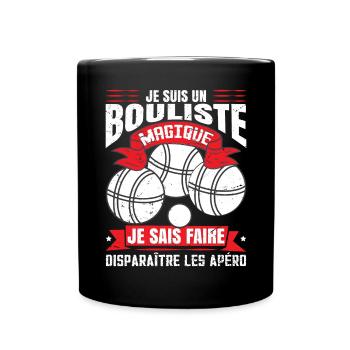 Bouliste | Pétanqueur | Boccia | Pétanque - Mug uni - noir - Devant
