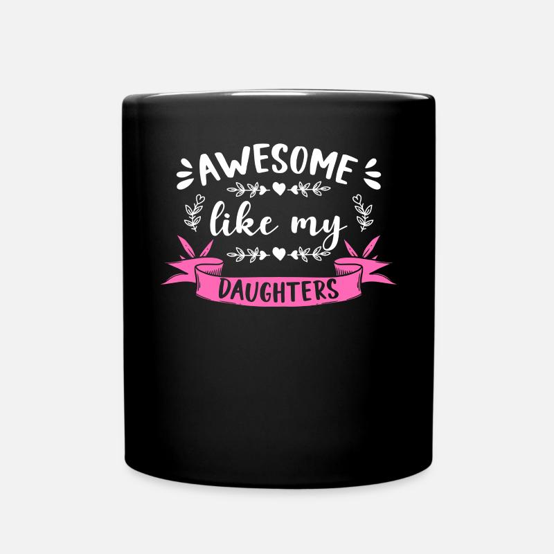 Génial comme mes filles maman mère belle-maman - Mug uni - noir