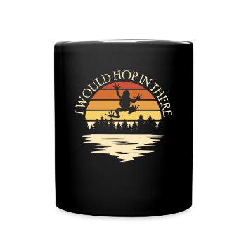Baumfrosch Vintage Retro Shirt Geschenk - Tasse einfarbig - Schwarz - Vorne
