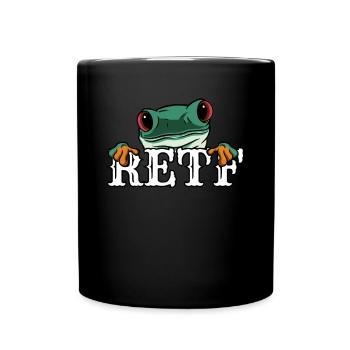 RETF Chemise de grenouille arboricole cadeau - Mug uni - noir - Devant