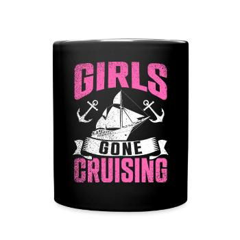 Girls Gone Cruising Cruise Ship Holiday - Full Colour Mug - black - Front
