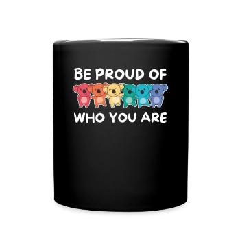 Drapeau arc-en-ciel Gay Pride LGBTQ Koala - Mug uni - noir - Devant