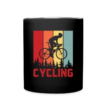 Vintage BMX Vélo Cyclisme - Mug uni - noir - Devant