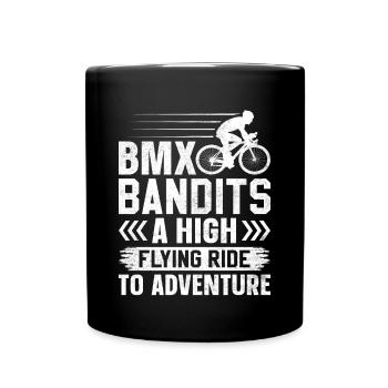 Bmx Bandits Un voyage de haut vol dans l’aventure - Mug uni - noir - Devant