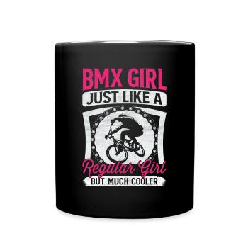 Bmx Girl comme une fille normale, mais beaucoup - Mug uni - noir - Devant