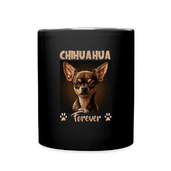 Hunde Spruch Chihuahua Design für Hundeliebhaber - Tasse einfarbig - Schwarz - Vorne