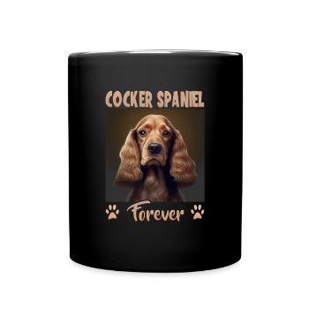 Dog saying Cocker Spaniel pour les amoureux des chiens - Mug uni - noir - Devant
