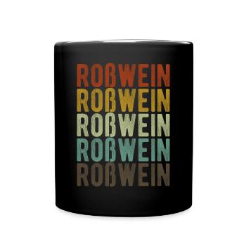 Roßwein Stadt Retro Vintage - Mug uni - noir - Devant