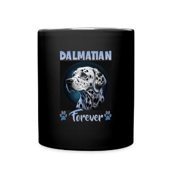 Dog saying Dalmatian design for dog lovers - Full Colour Mug - black - Front