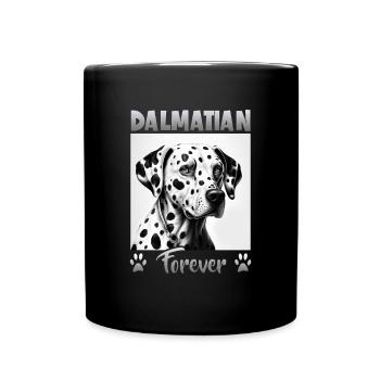 Dog saying Dalmatian design for dog lovers - Full Colour Mug - black - Front