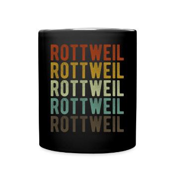 Rottweil Stadt Retro Vintage - Tasse einfarbig - Schwarz - Vorne