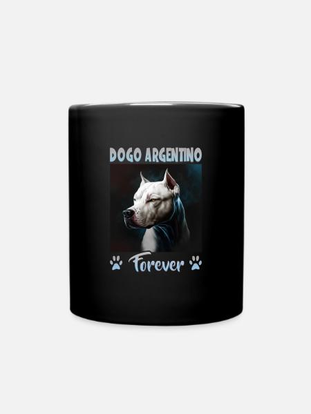 Hunde Spruch Dogo Argentino Design für - Tasse einfarbig - Schwarz